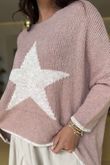 Big Softie Star Slouch Knit Rose -